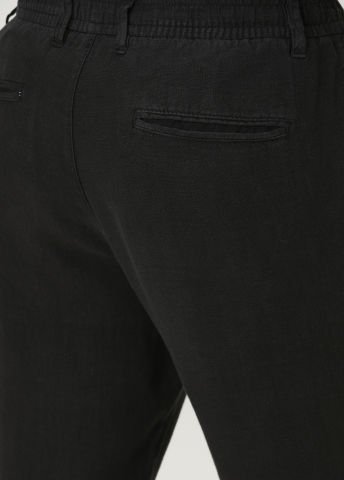 Siyah Keten Pantolon