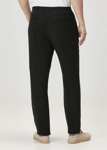 Siyah Keten Pantolon