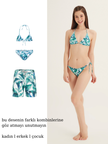 MALDIVES - Kız Çocuk Üçgen Bikini