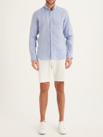 Keten Gömlek - Mavi