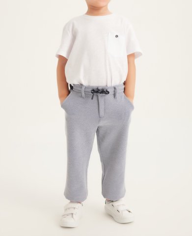 Çocuk Pique Pantolon - Mavi