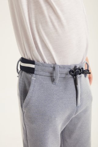 Çocuk Pique Pantolon - Mavi