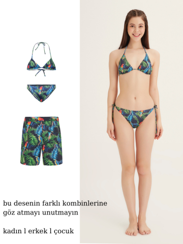 AMAZON - Kız Çocuk Üçgen Bikini