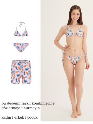 ALOHA -Kız Çocuk Üçgen Bikini